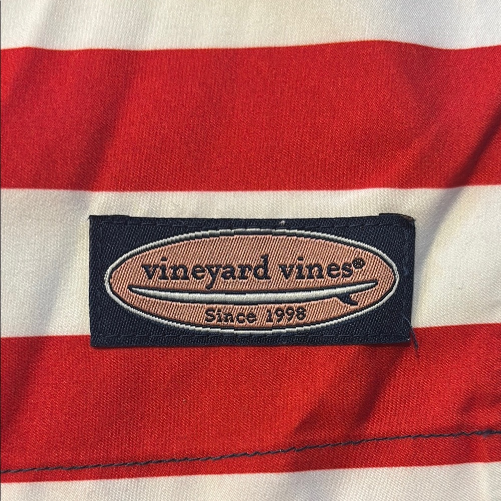 Vineyard Vines Men's Nautical/Patriotic Red, White, & Blue Swim Trunks sz Small - Picture 2 of 8